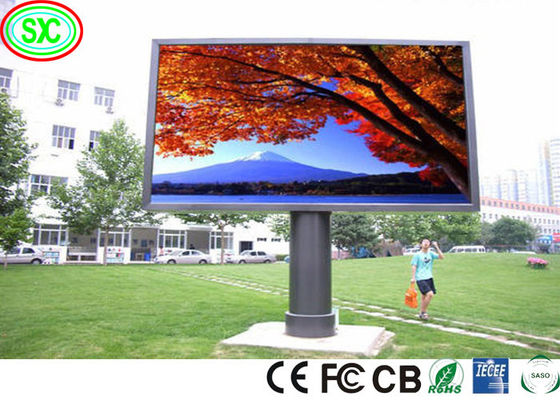 Bon prix L'écran mené polychrome extérieur montrent l'intense luminosité au-dessus du panneau d'affichage mené par publicité de 7200cd P8 P10 en ligne