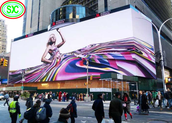 Affichage LED plein couleur extérieur de haute luminosité en forme de L P8 pour la publicité commerciale 1/4 Scan en forme de L P8 extérieur