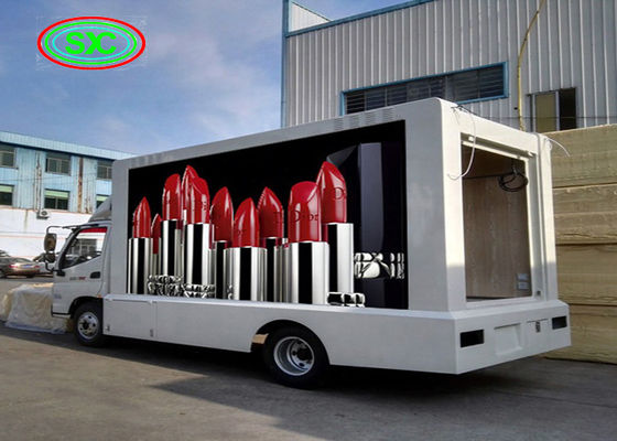 affichage à LED Mobile de location extérieur de camion de p 3,91, tri panneau de signe de la couleur 1R1G1B LED