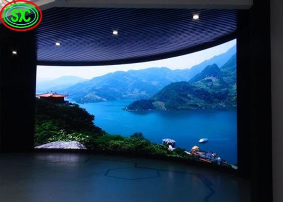 Bon prix Affichage à LED flexible de location HD de la courbe P3.91 LED de la nouvelle technologie de mur d'étape visuelle polychrome d'intérieur d'écran en ligne
