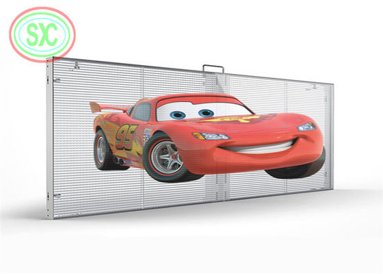 Matériau de l'armoire L'affichage LED transparent en aluminium avec une moyenne de 1000 heures sans panne