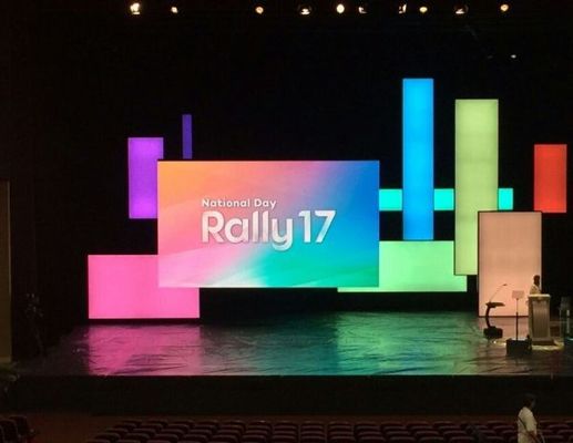 L'étape d'intérieur de P4.81 SMD1921 a mené le mur visuel 1R1G1B IP65