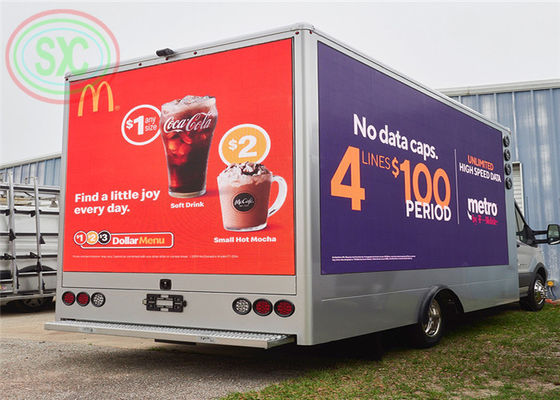 Bon prix la publicité p6 polychrome extérieure a mené l'écran a installé sur un camion avec l'intense luminosité en ligne