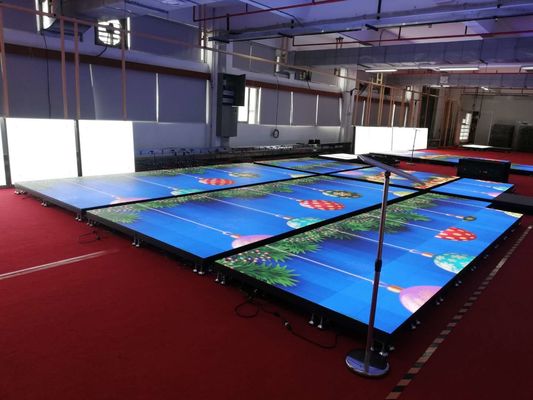 Plancher de danse LED RGB 500x500mm intérieur extérieur avec pas de pixel de 4,81mm