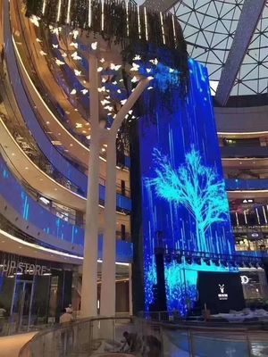 Bon prix L'écran transparent 500x1000mm d'intérieur 1920hz d'affichage vidéo de P3.91 LED régénèrent l'affichage d'écran de la publicité du verre de fenêtre LED en ligne
