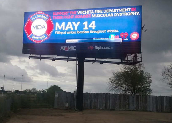 Panneau d'affichage de publicité polychrome extérieur de p8 LED avec le Cabinet anti-corrosif mené extérieur de fer d'affichage