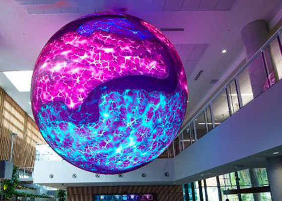 Écran LED sphérique UL certifié pour le centre commercial/méthode d'entretien d'événements