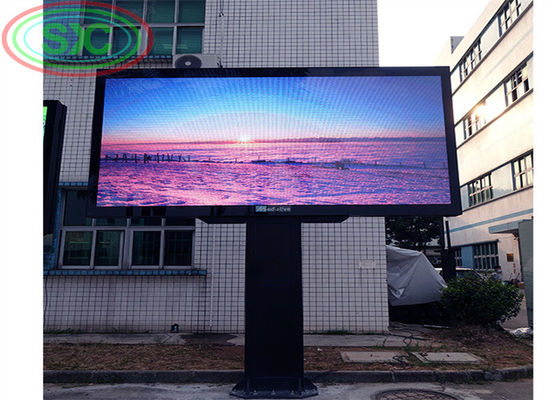 Bon prix Panneau d'affichage extérieur imperméable de P10 LED avec l'armoire en acier de fer simple pour l'installation fixe en ligne