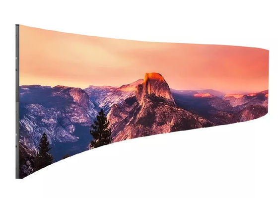 Bon prix 1000*500mm a mené le fond d'étape d'intérieur polychrome incurvé de l'écran P3.91 mené d'écran en ligne