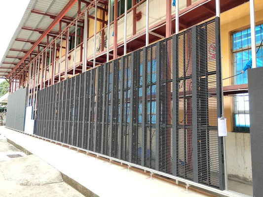 Écran LED transparent imperméable à l'eau IP43 avec un poids de module de 0,2 kg/PC et une durée moyenne de 1000 heures sans panne