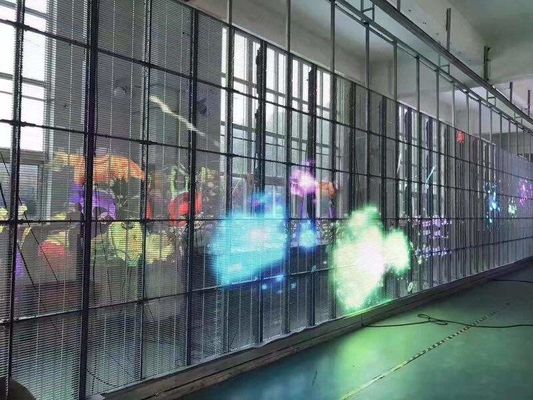 Bon prix Mur polychrome transparent d'intérieur P3.91 d'écran de la publicité de l'affichage à LED LED transparent en ligne