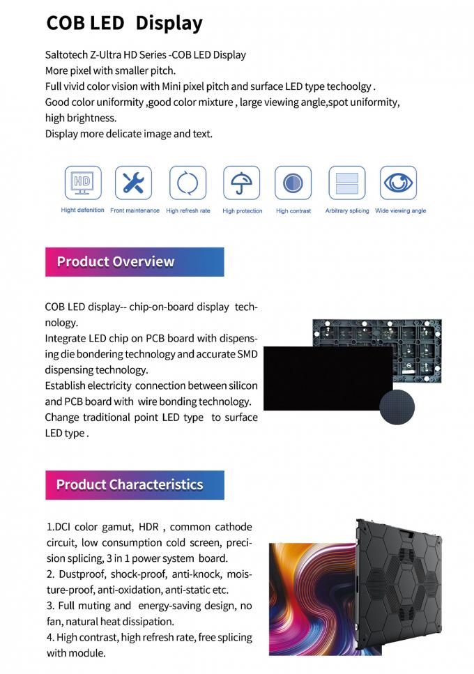 Syst&egrave;me de contr&ocirc;le Nova Star 600*337.5mm &Eacute;cran LED en aluminium moul&eacute; sous pression &agrave; petite distance pour la publicit&eacute; P0.9 P1.25 P1.56 16 9 1