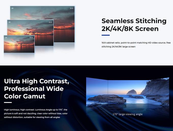 Syst&egrave;me de contr&ocirc;le Nova Star 600*337.5mm &Eacute;cran LED en aluminium moul&eacute; sous pression &agrave; petite distance pour la publicit&eacute; P0.9 P1.25 P1.56 16 9 4