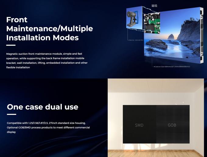 Syst&egrave;me de contr&ocirc;le Nova Star 600*337.5mm &Eacute;cran LED en aluminium moul&eacute; sous pression &agrave; petite distance pour la publicit&eacute; P0.9 P1.25 P1.56 16 9 5