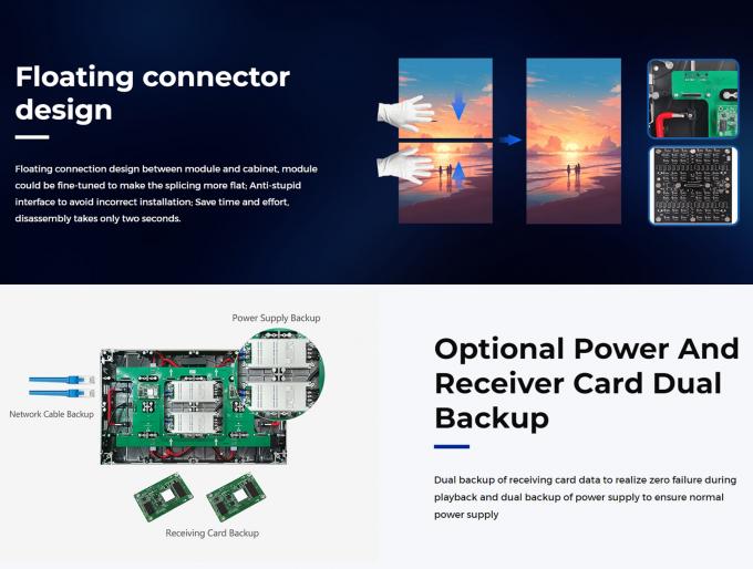 Syst&egrave;me de contr&ocirc;le Nova Star 600*337.5mm &Eacute;cran LED en aluminium moul&eacute; sous pression &agrave; petite distance pour la publicit&eacute; P0.9 P1.25 P1.56 16 9 6